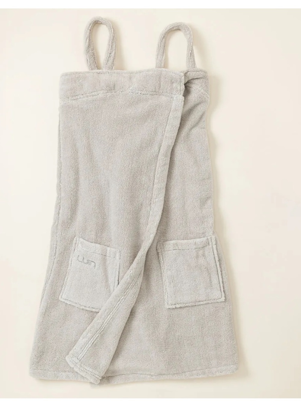 Plush Towel Wrap Dress - Gray “ fix L/XL - Picture 2 of 4